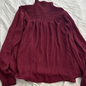Elegant Burgundy Women's Top